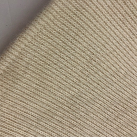 Choosy Elsa Cream Cropped Slouchy Slit Bell Sleeve Boxy Sweater Size Small - Picture 11 of 16